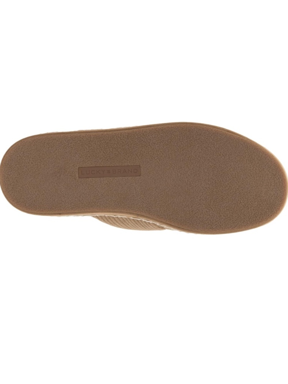 Lucky Brand Lisilly Corduroy Platform Slippers Tan Mule Size 11 Cozy - Picture 5 of 9
